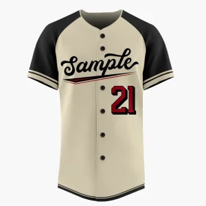 Custom sublimated baseball jersey with team logo