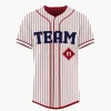 Custom baseball shirt with heat transfer vinyl printing
